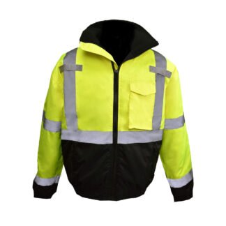 Radians Class3 High Visibility Weatherproof Bomber Jacket with Quilted Built-in Liner