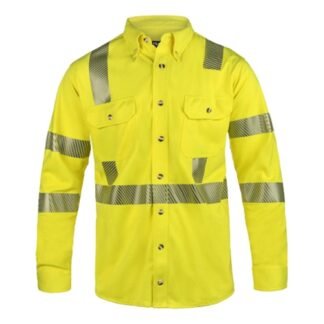 Lakeland FR Knit Hi Vis Button-Up Shirt