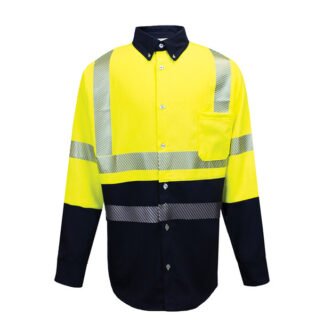 NSA FR Class 3 Hi Vis Hybrid Work Shirt
