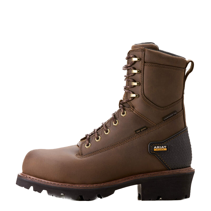 10018567 | Ariat Powerline 8" 400G Waterproof 400g Composite Toe Work Boot - Image 2