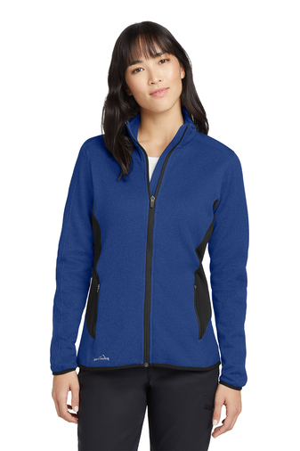 EB239 | Eddie Bauer Women's Full-Zip Heather Stretch Fleece Jacket (MYR) - Image 3