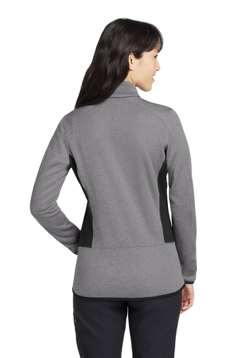 EB239 | Eddie Bauer Women's Full-Zip Heather Stretch Fleece Jacket (MYR) - Image 2